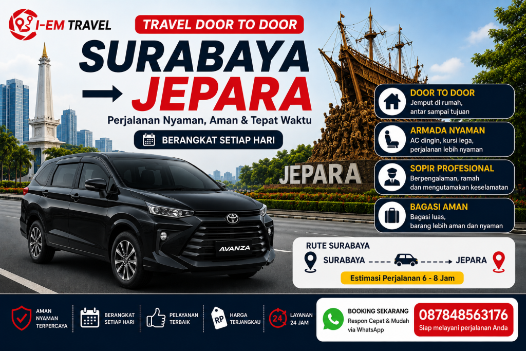 Travel Surabaya Jepara Terpercaya